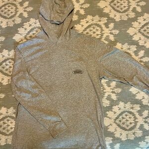 Men's Vineyard Vines Gray Long Sleeve Football Hoodie